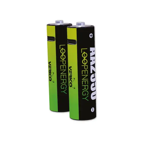 VERICO LiIon-Akku Loop Energy AA, mit USB-C Buchse, 2er Pack VERICO LiIon-Akku Loop Energy AA, mit USB-C Buchse, 2er Pack