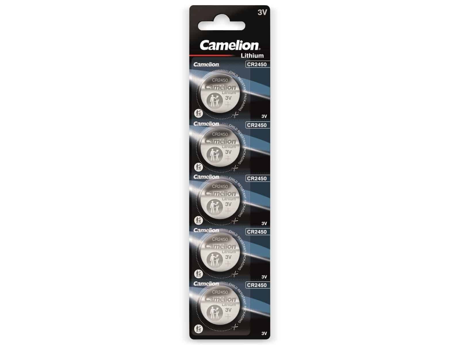 CAMELION Knopfzelle CR2450, 5 St.