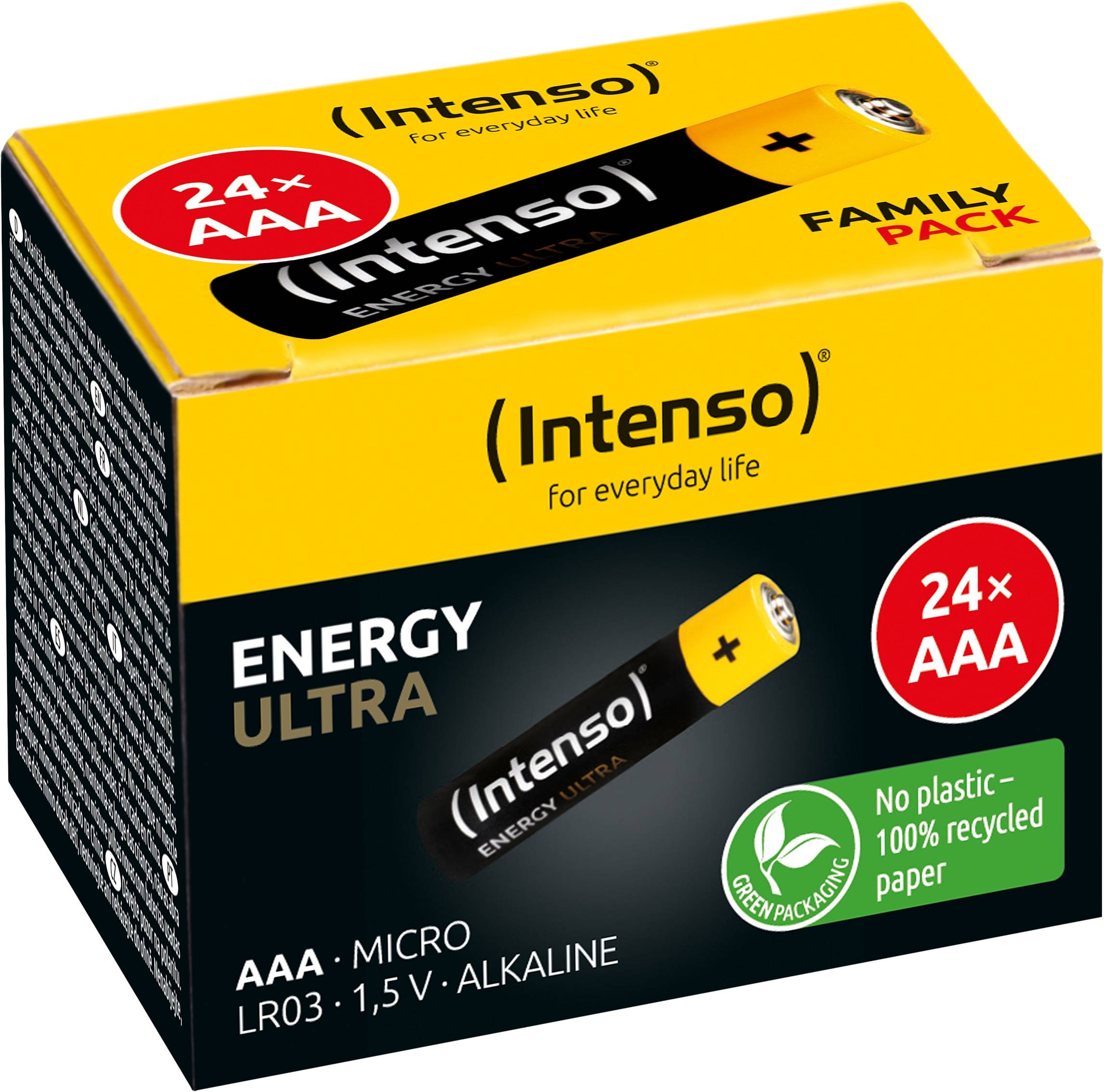 INTENSO Micro-Batterie-Set Energy Ultra, AAA LR03, Alkaline, 24 Stück