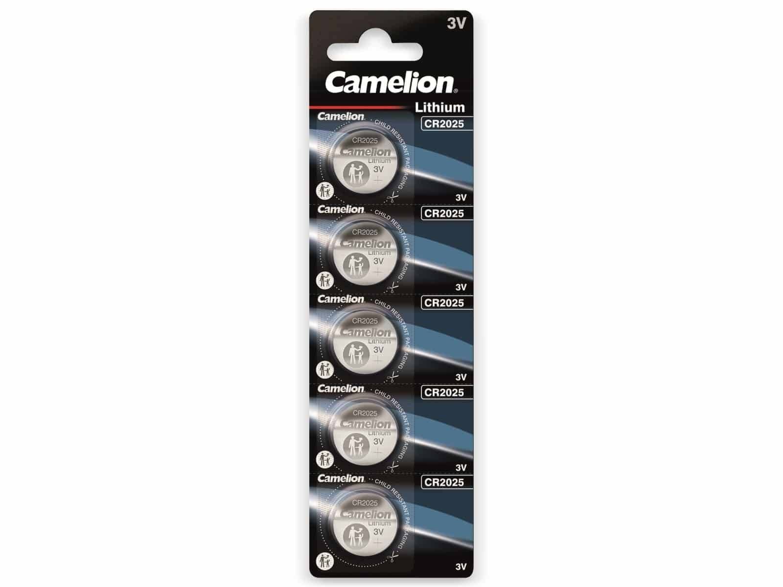 CAMELION Knopfzelle CR2025, 5 St.
