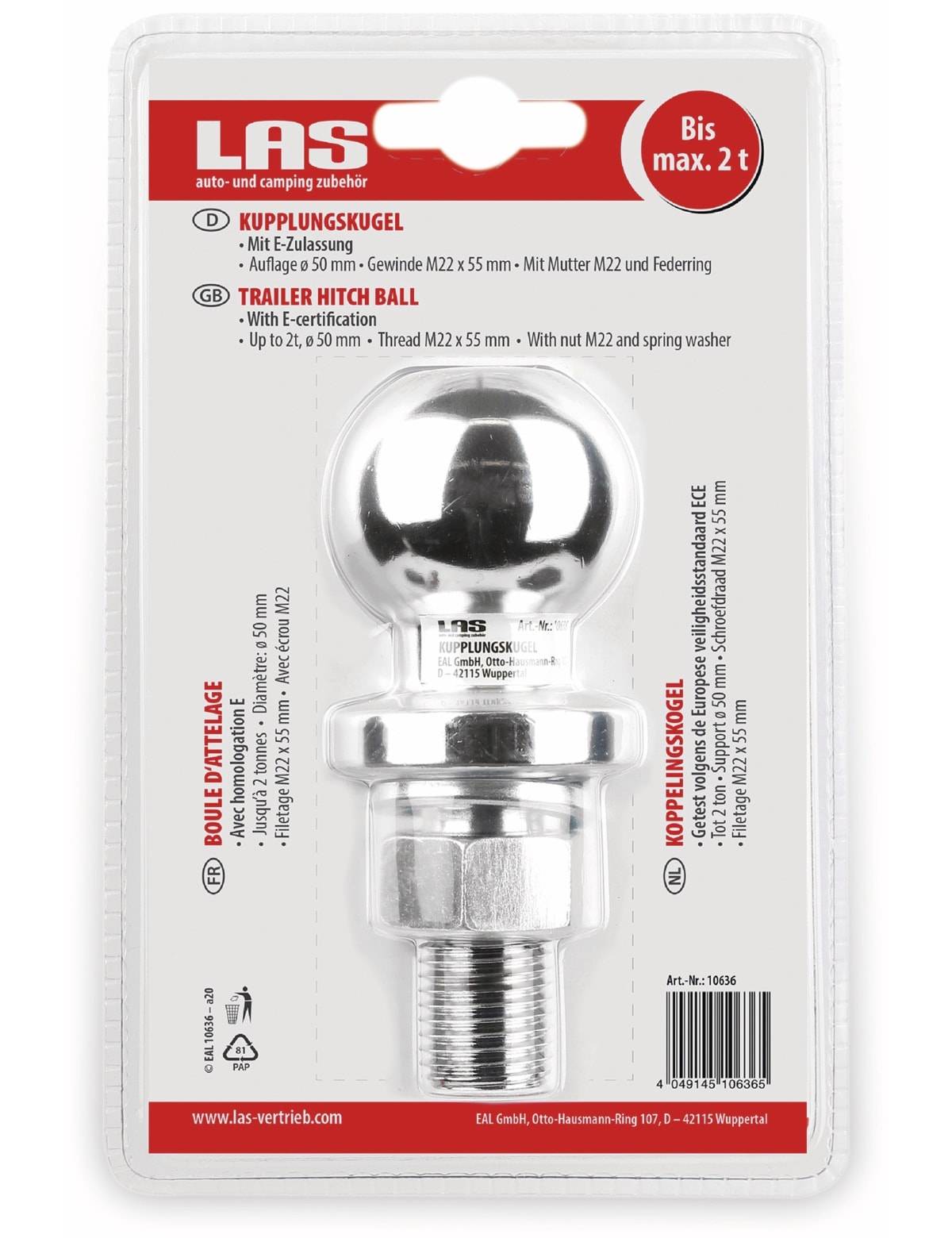 LAS Kupplungskugel mit E-Z