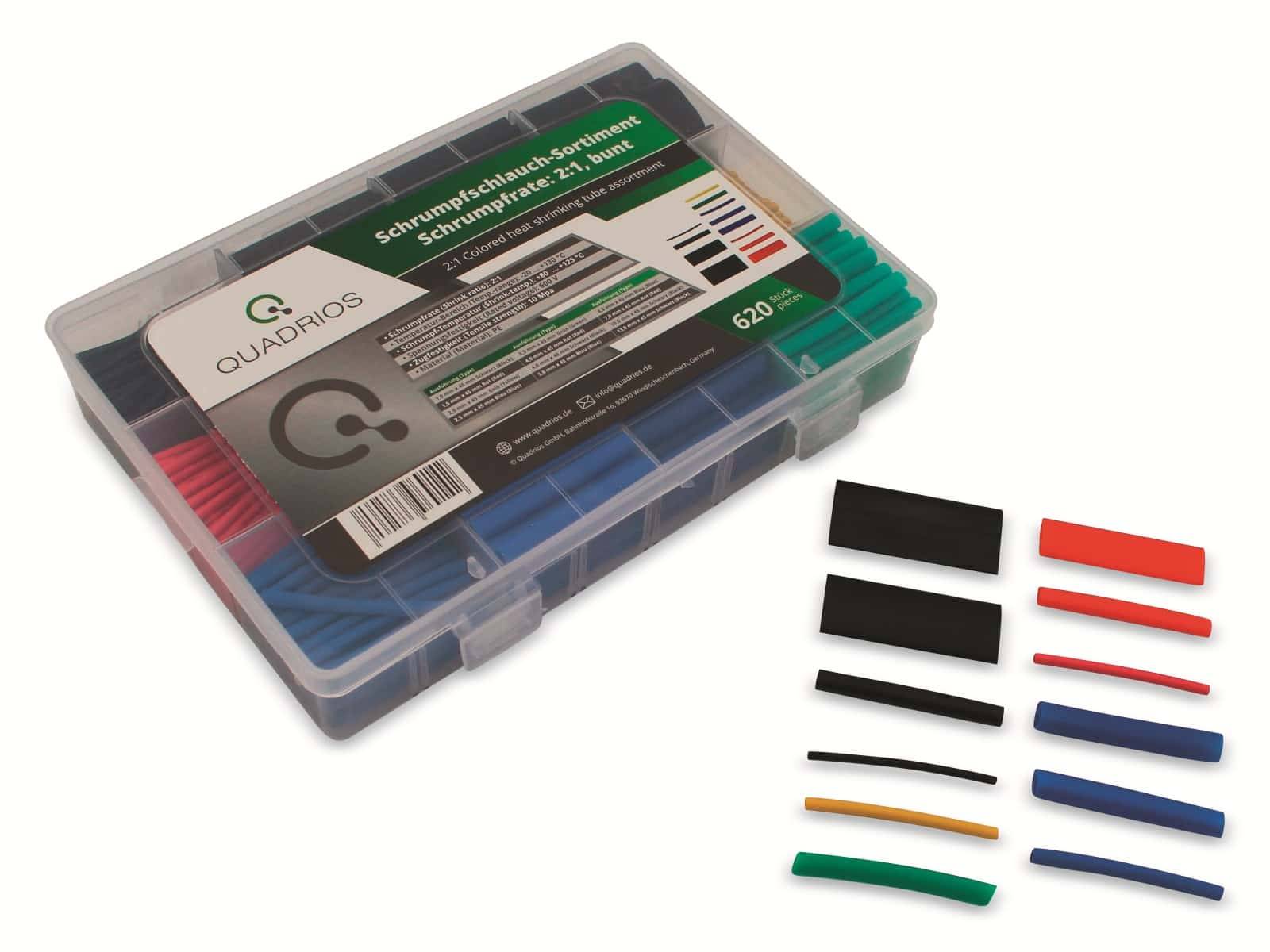QUADRIOS Schrumpfschlauch-Set, 2103CA001, 2:1, Bunt, PE