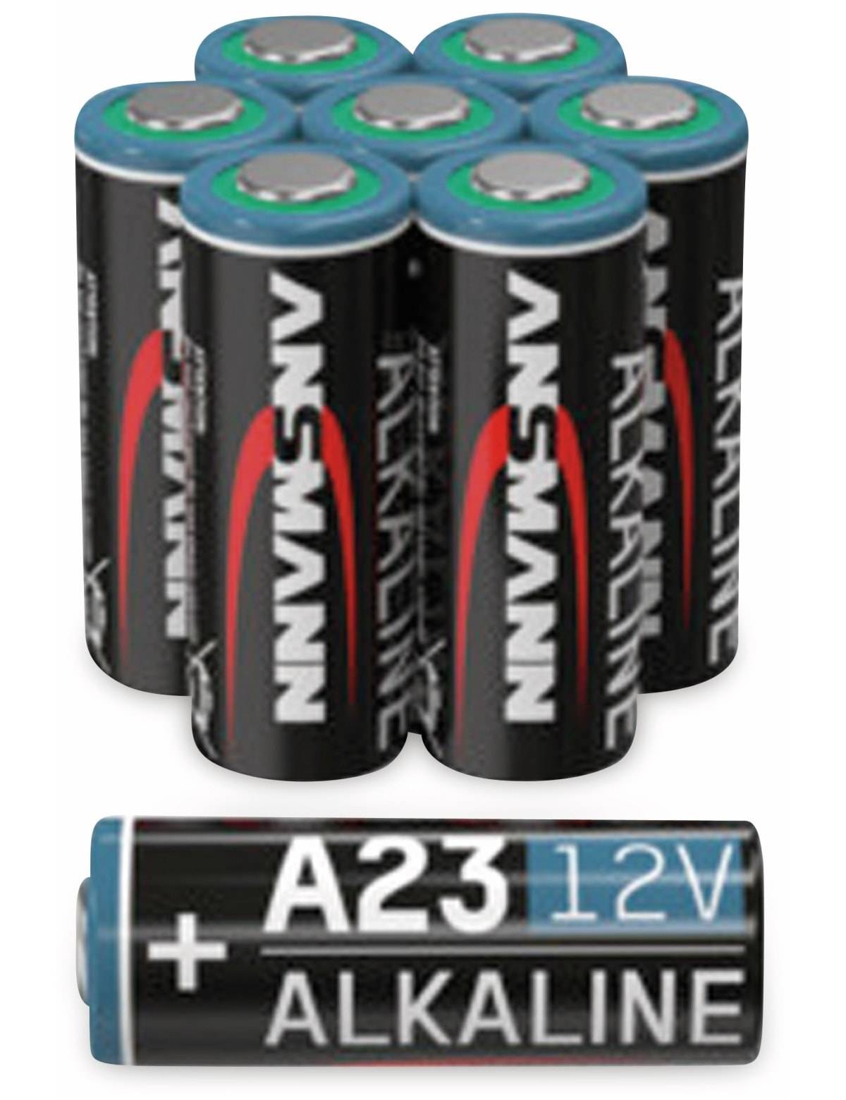 ANSMANN Batterie, Alkaline, A23 / LR23, 12 V, 8er Set