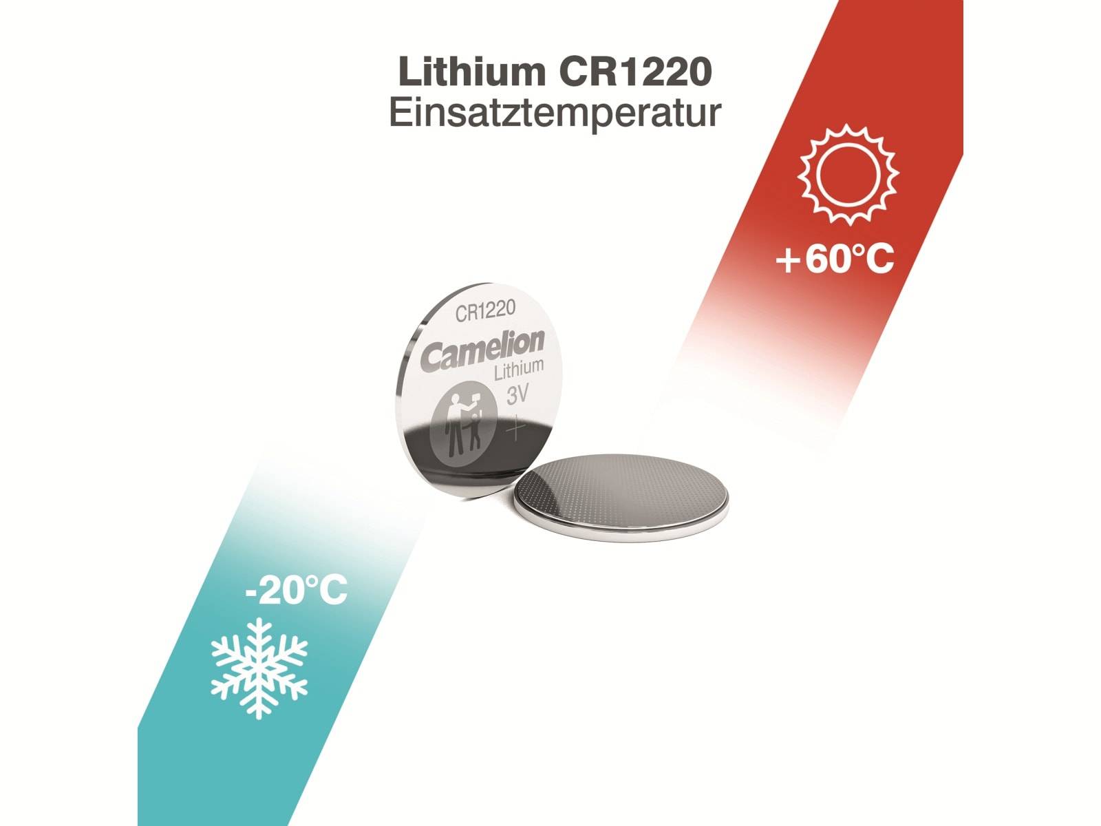 CAMELION Knopfzelle CR1220, 5 St.