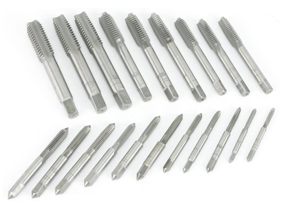 BGS TECHNIC Gewindeschneidsatz, M3...M12, 21-teilig