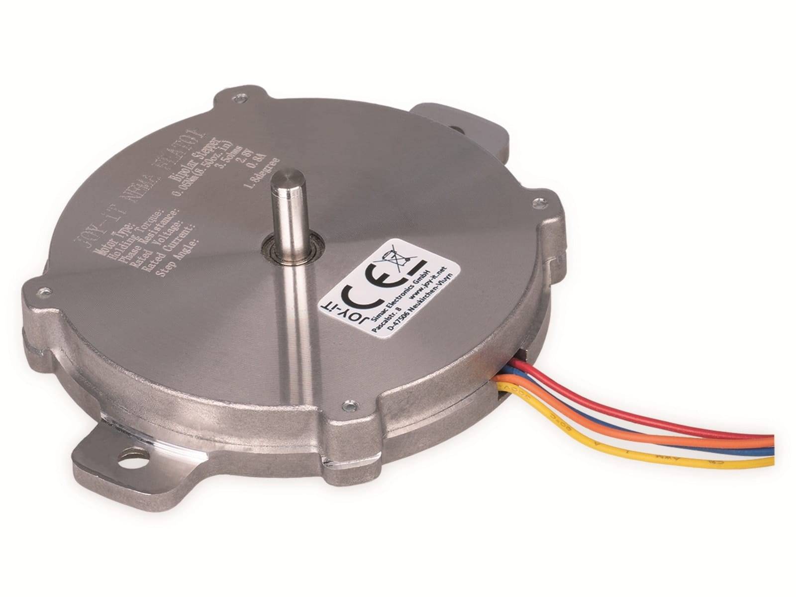 JOY-IT Schrittmotor, NEMA-FLAT01, 57SHY4001-10, 60mNm, 2,8V, 0,8A, Ø60x9,6