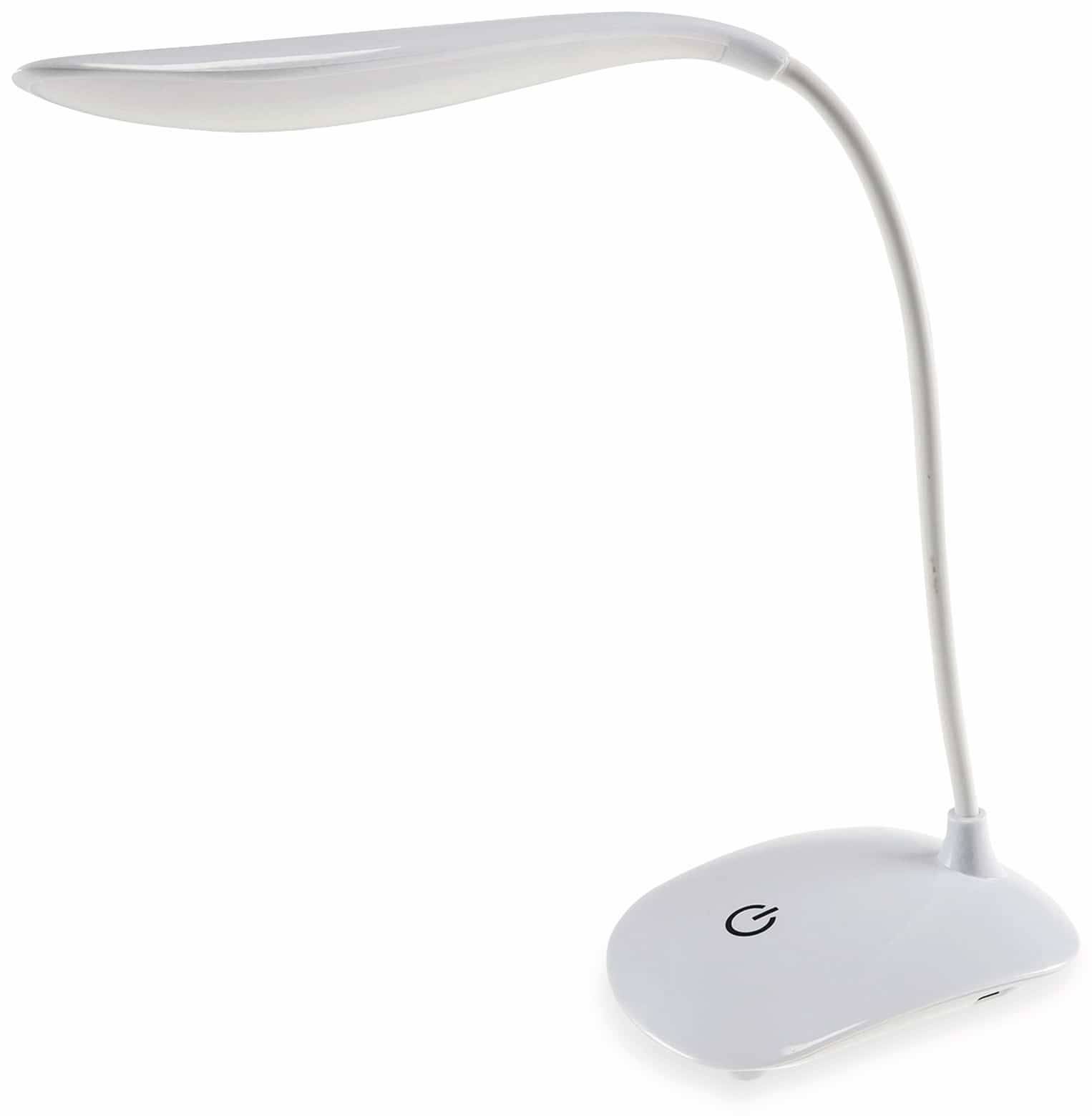 CHILITEC LED-Schreibtischleuchte 23107, mit Touch-Schalter, 6000K, weiß