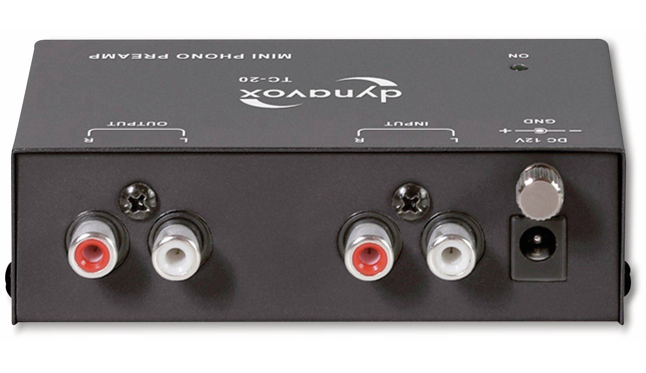DYNAVOX Phono-Vorverstärker TC-20, schwarz
