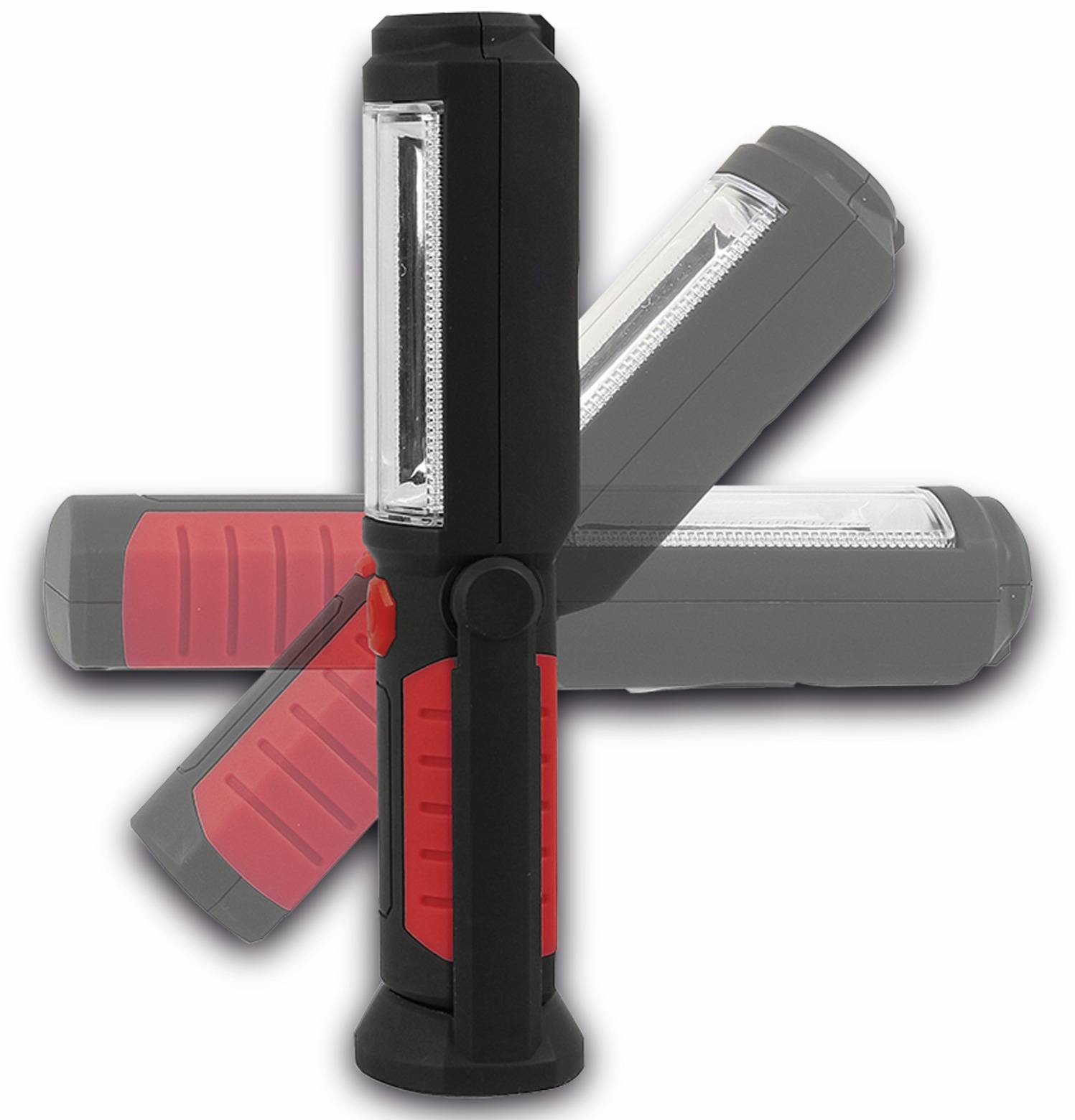 EUFAB LED-Arbeitsleuchte 13494 batteriebetrieben rot/schwarz