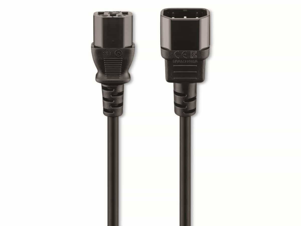 GOOBAY Kaltgeräteverlängerung NK 100 S-150, 1,5 m, schwarz