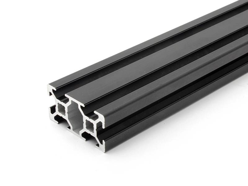 Aluminiumprofil schwarz 20x40L B-Typ Nut 6 (leicht). Aluminium Profil 20x40 Alu Profil 20 x 40 Montage- Systemprofil 880mm
