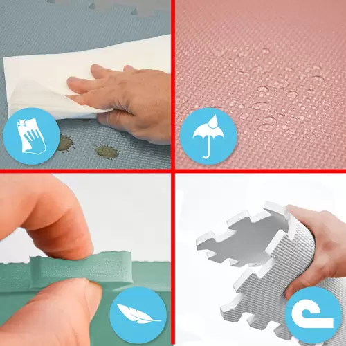 18 Teile Spielmatte Baby Puzzlematte - 30x30 Krabbelmatte Bodenmatte Kinderzimmer 18 Teile Spielmatte Baby Puzzlematte - 30x30 Krabbelmatte Bodenmatte Kinderzimmer