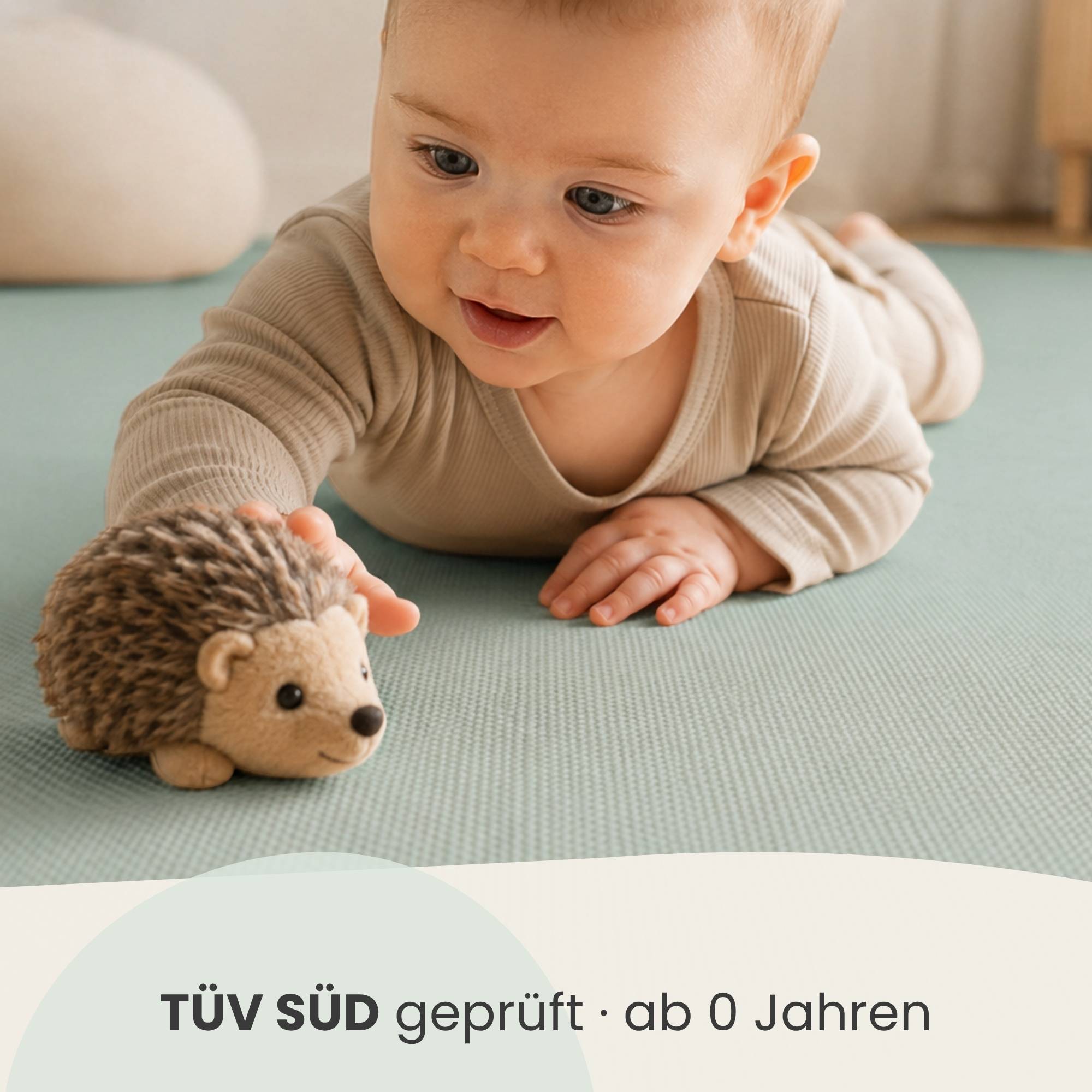 9 Teile Spielmatte Baby Puzzlematte - 30x30 Krabbelmatte Bodenmatte Kinderzimmer