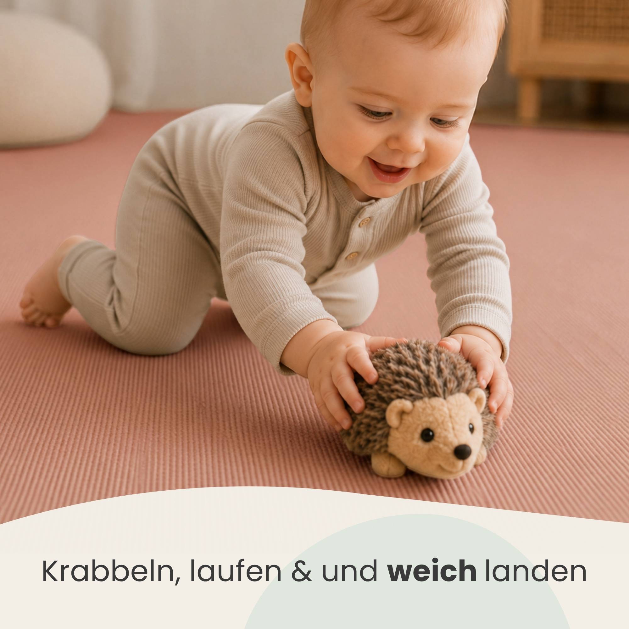 9 Teile Spielmatte Baby Puzzlematte - 30x30 Krabbelmatte Bodenmatte Kinderzimmer