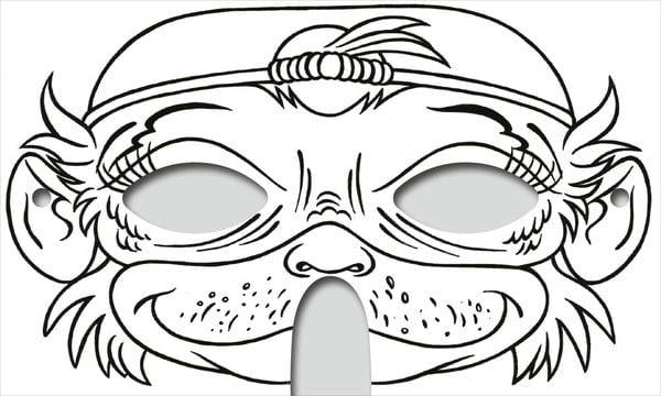 Masken: Abenteuer-Masken zum Ausmalen