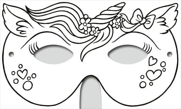 Masken: Zauberhafte Masken zum Ausmalen