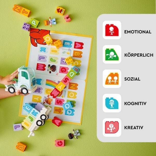 LEGO DUPLO Town 10421 ABC-Lastwagen, Lernspielzeug mit LKW-Spielzeug