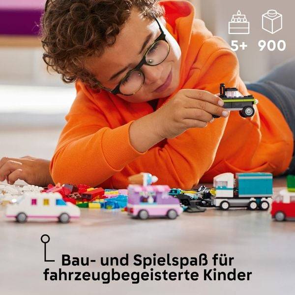 LEGO Classic 11036 Kreative Fahrzeuge, Bausteine-Set mit Autos und Zubehör