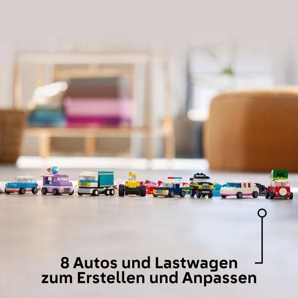 LEGO Classic 11036 Kreative Fahrzeuge, Bausteine-Set mit Autos und Zubehör