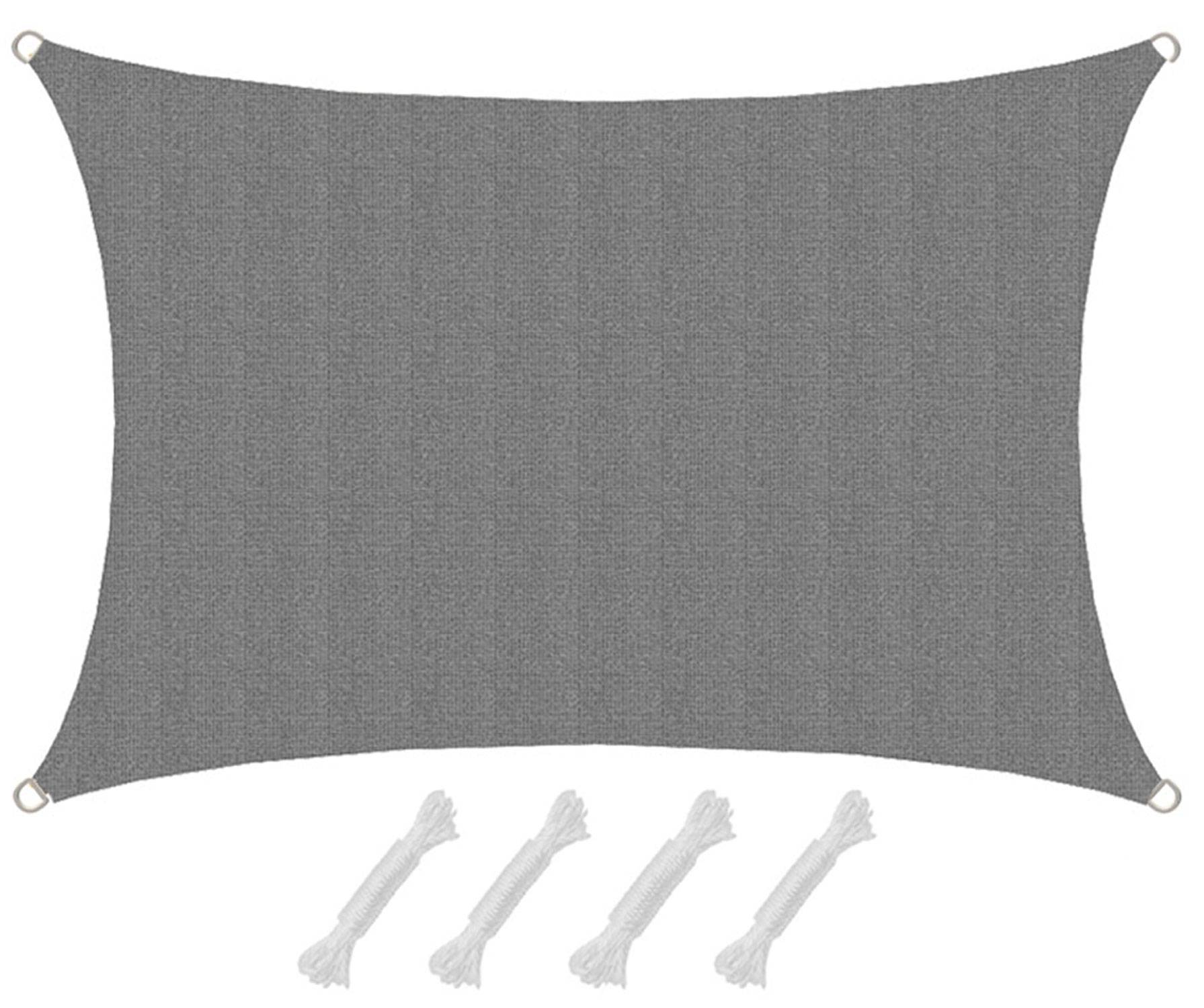 UV Sonnensegel Wasserdurchlässig 1x2 - Viereckig - Sonnenschutz Garten Terrasse