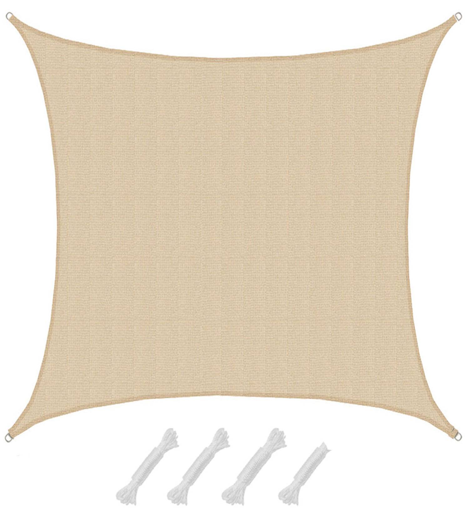 UV Sonnensegel Wasserdurchlässig 7x7 - Viereckig - Sonnenschutz Garten Terrasse