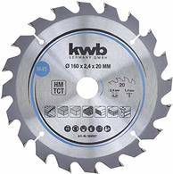 kwb 584557 Hartmetall Kreissägeblatt 160 x 20 mm 1 St