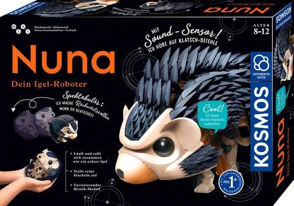 KOSMOS 620066 - Nuna, Dein Igel-Roboter, Bionil Modell, Technikspielzeug