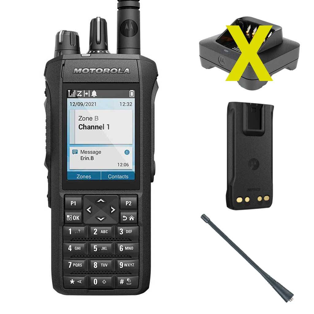 Motorola R7 Handfunkgerät VHF FKP Batterie Antenne MDH06JDN9WA2AN