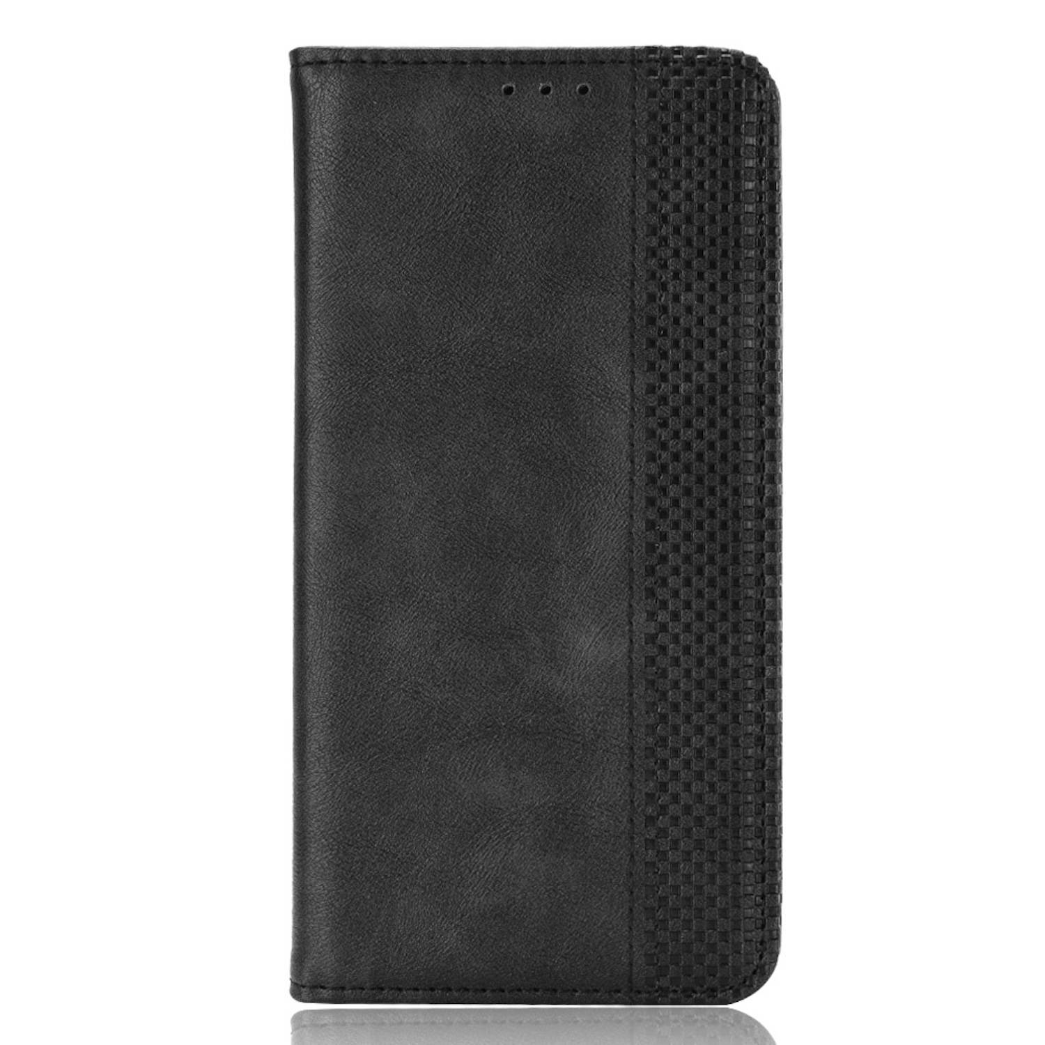 Für Nothing Phone 2 Kunst Leder Book Wallet Schutz Tasche Retro Textur