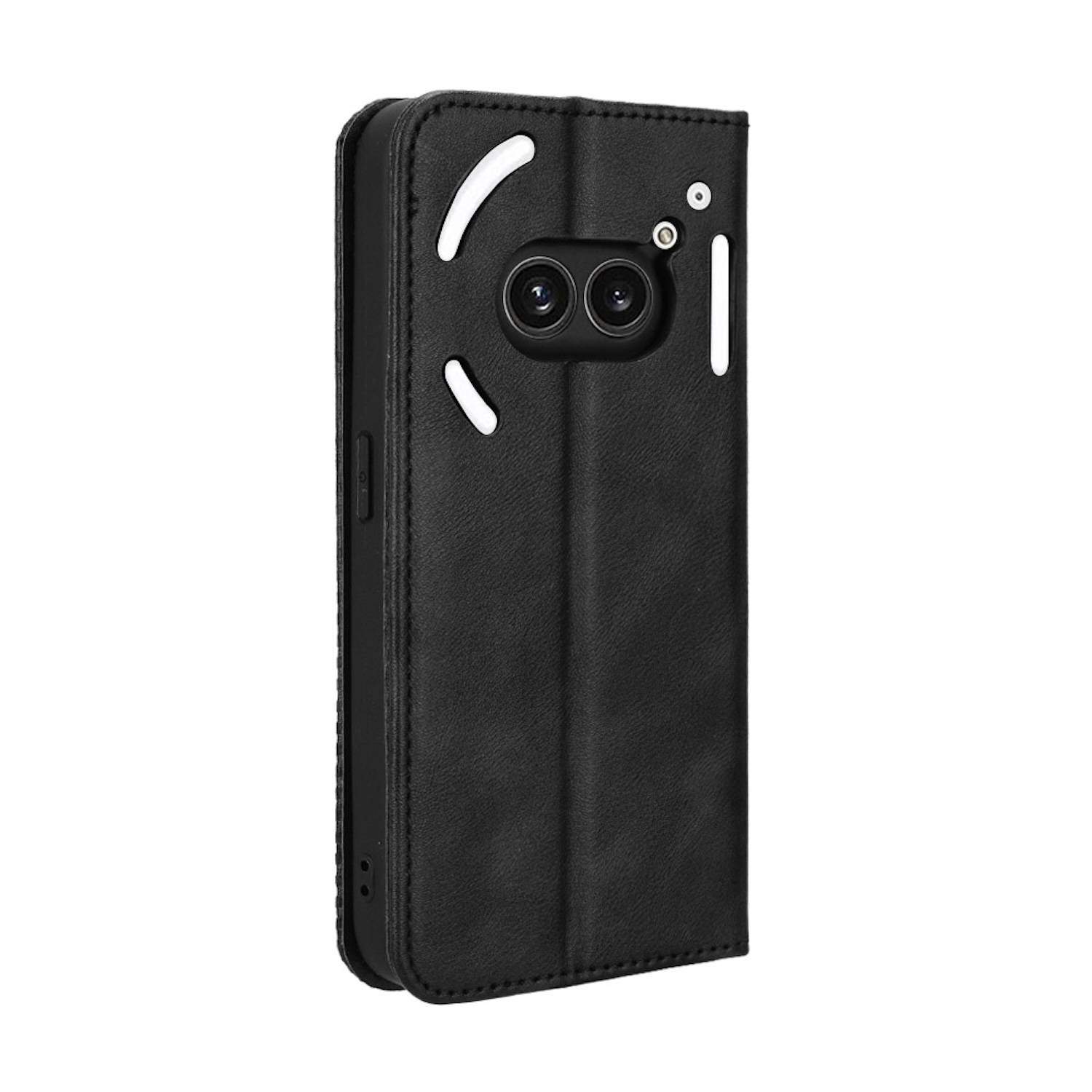 Für Nothing Phone 2a / Plus Kunstleder Book Wallet Tasche Retro Textur