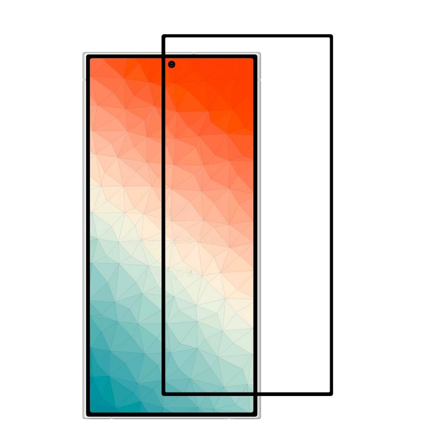 Kopie von 1x 9H Panzerglas für Samsung Galaxy S24 Ultra FULL COVER matt ANTI-REFLEX echtes Tempered Glass Displayschutz Schutzglas Schuzfolie