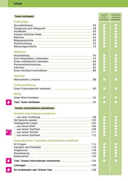 Sicher ins Gymnasium Deutsch 4. Klasse