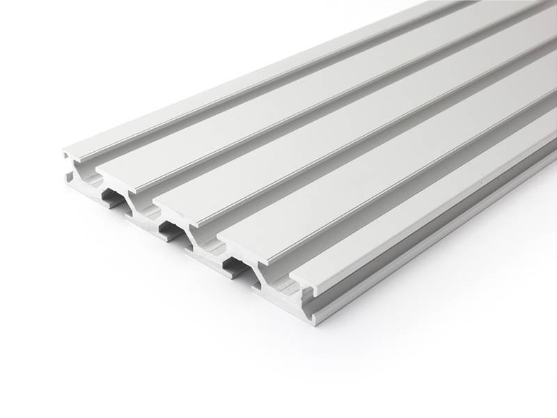 Aluminiumprofil 120X15L B-Typ Nut 8 (leicht), silber eloxiert. Aluminium Profil 120X15 Alu Profil 120 x 15 Montage- Systemprofil 310mm