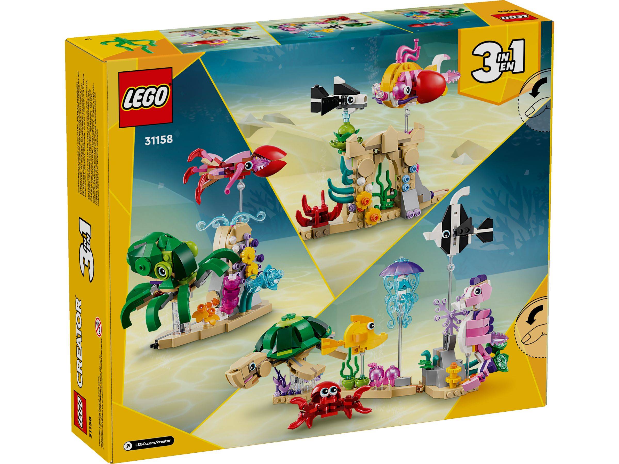 LEGO® Creator 3-in-1 31158 Meerestiere