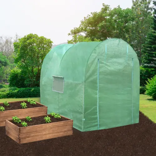 Polytunnel 19mm 4m x 2m mit Regale Polytunnel 19mm 4m x 2m mit Regale