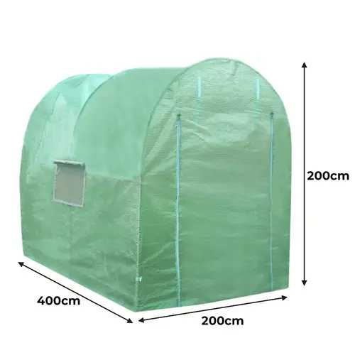 Polytunnel 19mm 4m x 2m mit Regale Polytunnel 19mm 4m x 2m mit Regale