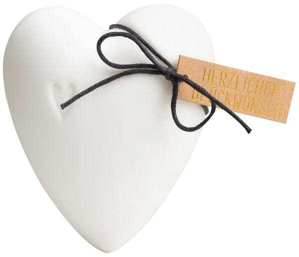 GIVING LED Lichtbotschaft Glückwunsch Herz 7,5x6,5x3,5cm