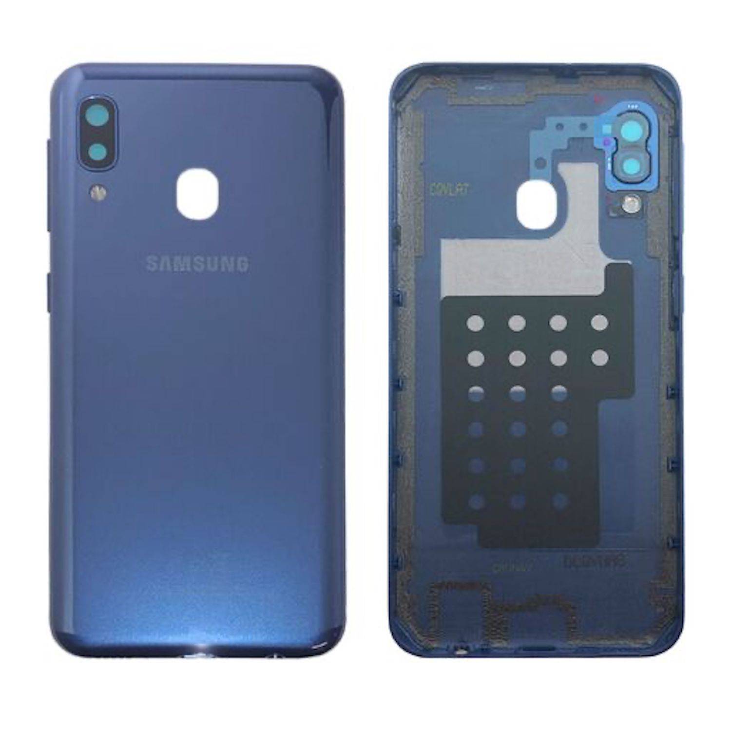 Samsung GH82-20125C Akkudeckel für Galaxy A20E A202F + Klebepad Blau