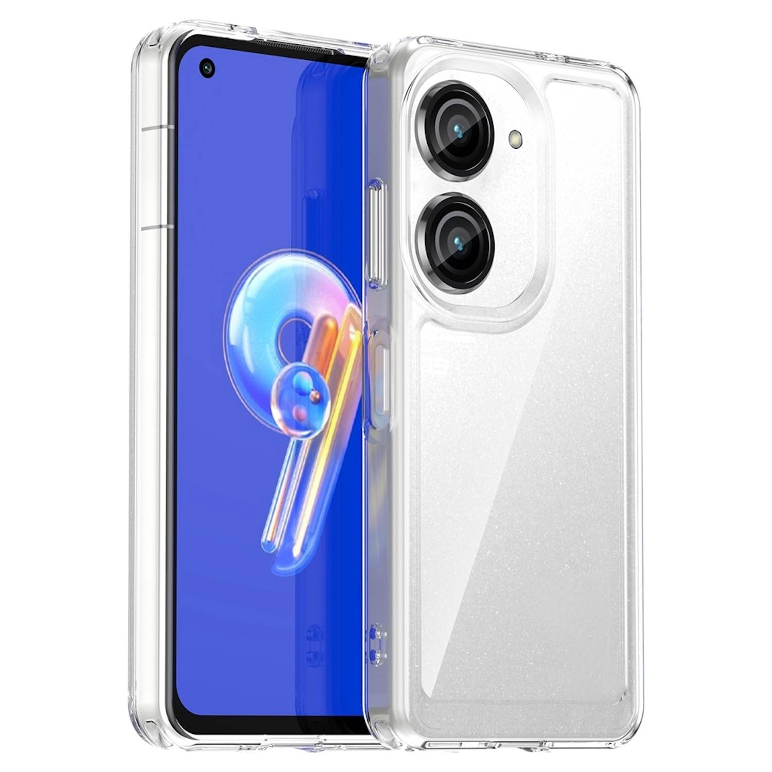 Für ASUS Zenfone 10 / 9 TPU / Acryl Hybrid Schutz Hülle Transparent