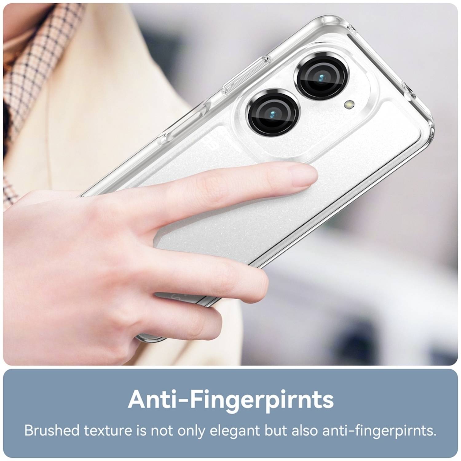 Für ASUS Zenfone 10 / 9 TPU / Acryl Hybrid Schutz Hülle Transparent