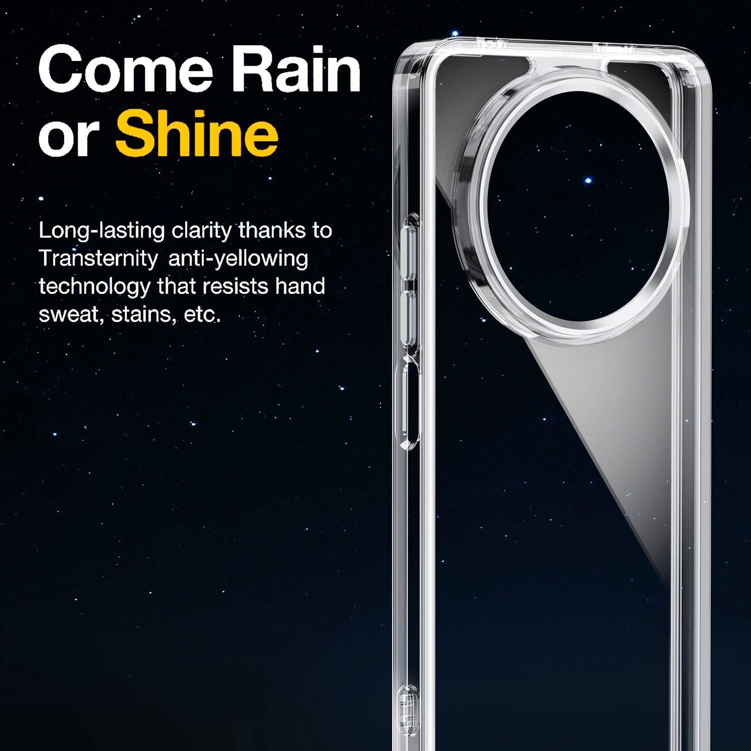 Für Xiaomi Redmi A3 TPU Acryl Hybrid Schutz Handy Hülle Case Schwarz