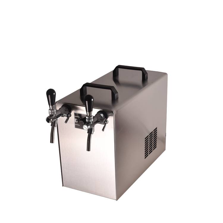 STREAM 50 Bierkoffer,Durchlaufkühler 2-leitig Trockenkühler, 55 L/h, Korb,Dreikant