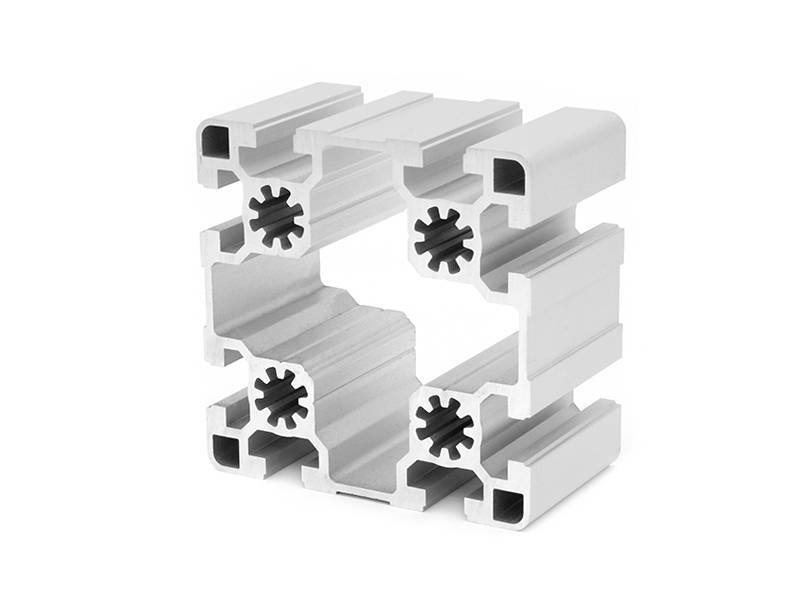 Aluminiumprofil 90x90L B-Typ Nut 10 (leicht), silber eloxiert. Aluminium Profil 90x90 Alu Profile 90 x 90 Montage- Systemprofil. 450mm