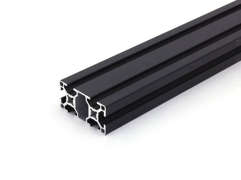 Aluminiumprofil schwarz 30x60L B-Typ Nut 8 (leicht). Aluminium Profil 30x60 Alu Profil 30 x 60 Montage- Systemprofil 600mm