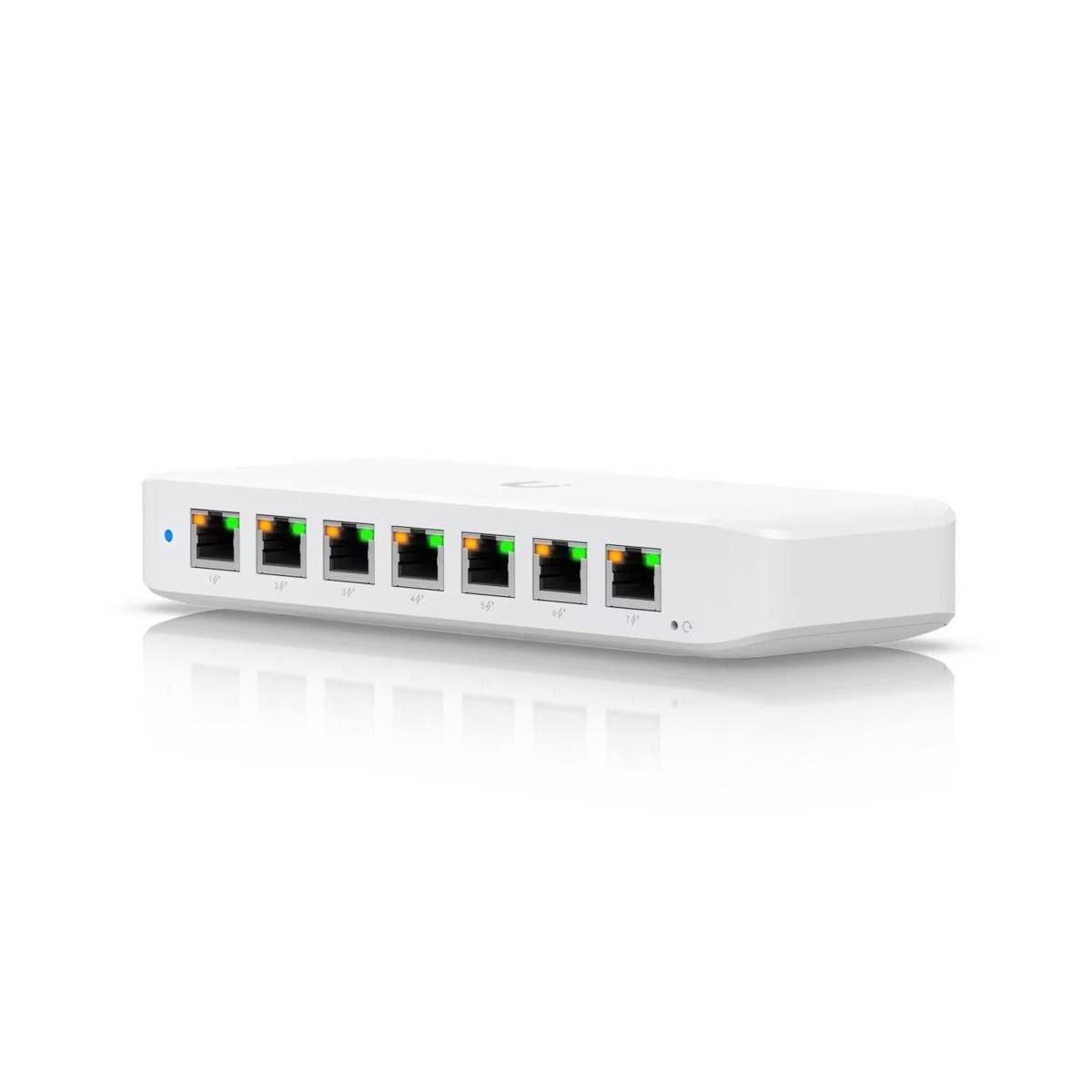 UniFi 8 Port GbE PoE Switch mit PoE-Eingang, inklusive 60W Netzteil