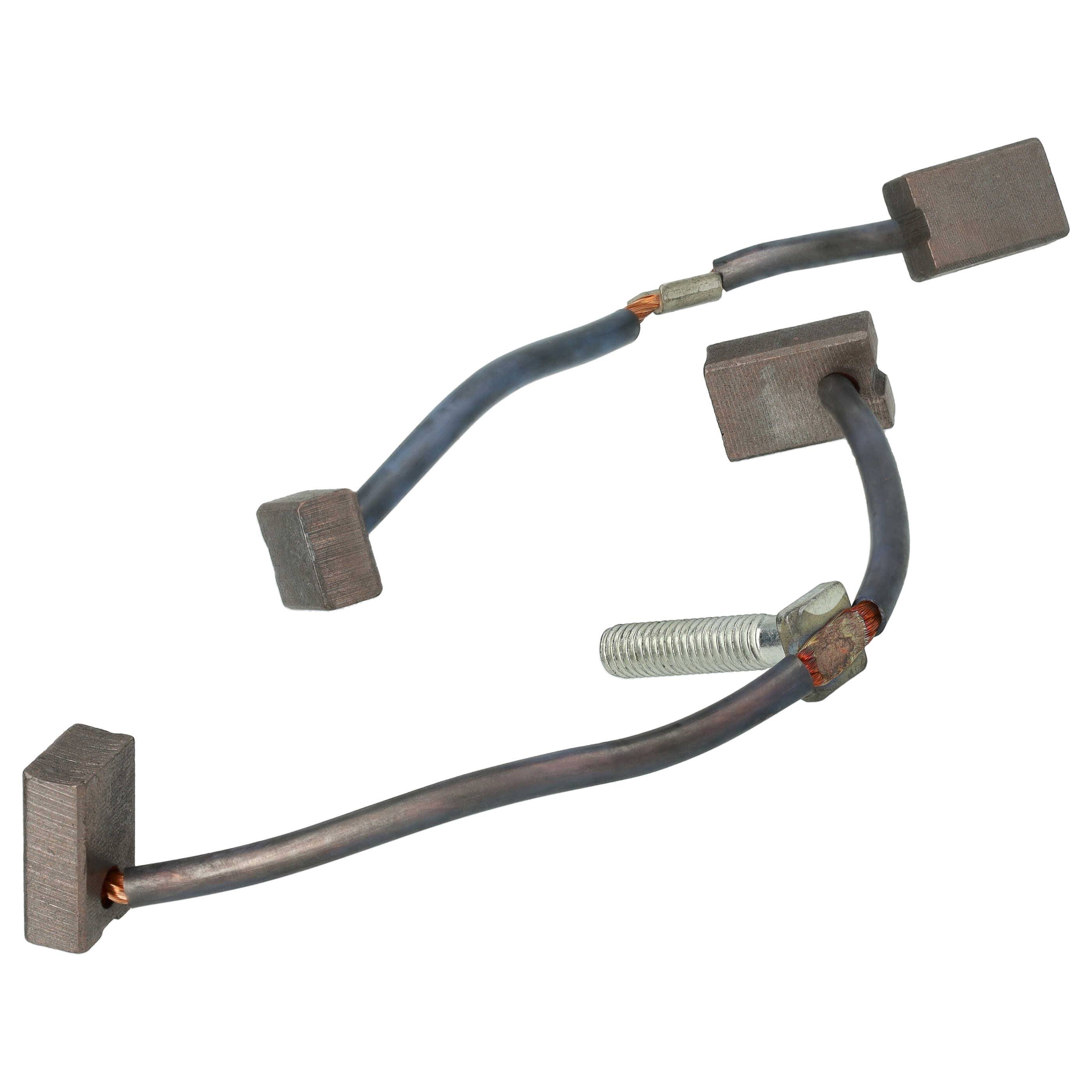 vhbw 4x Kohlebürste 19 x 12,45 x 7 mm kompatibel mit Bär Cargolift Ladebordwand