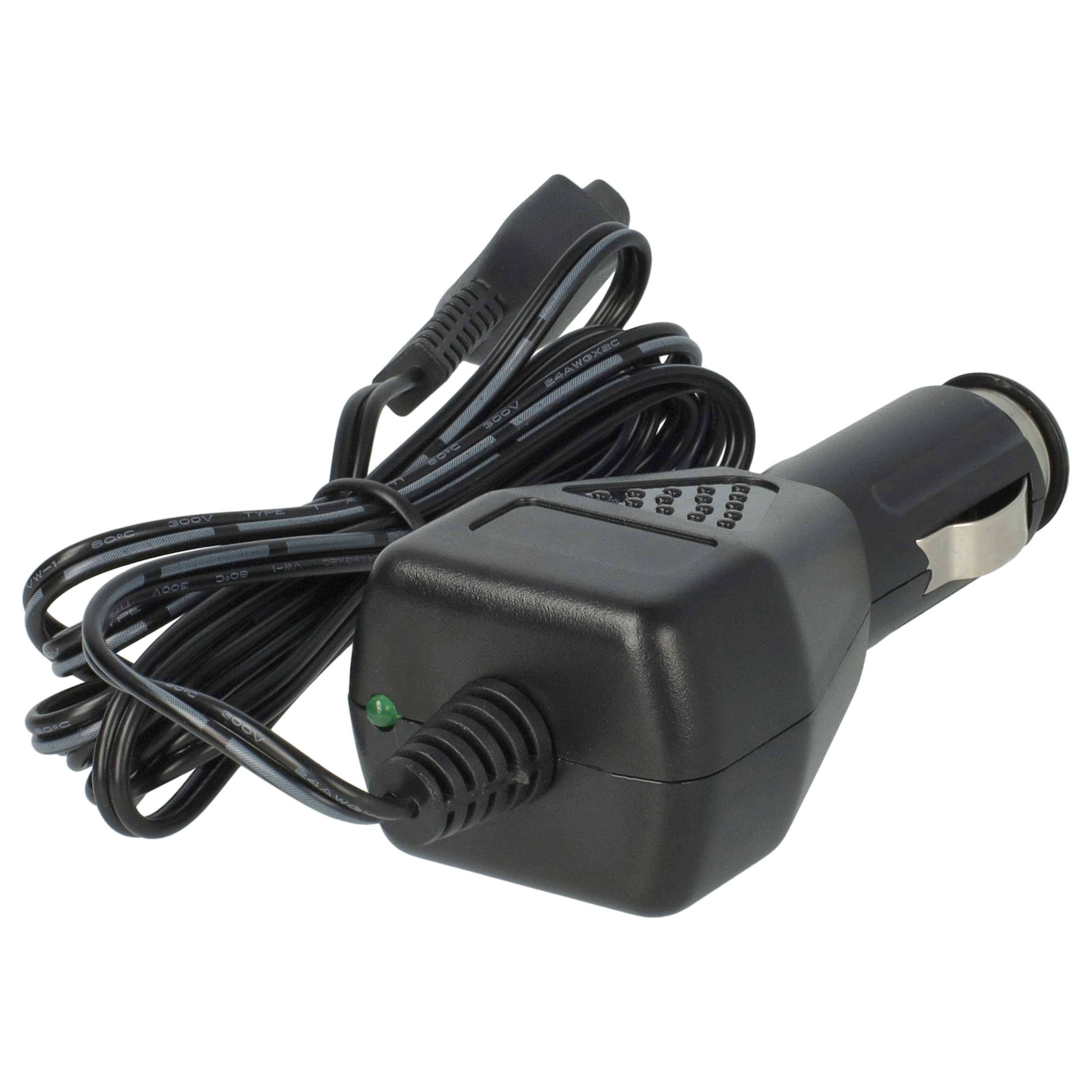 vhbw KFZ-Ladekabel kompatibel mit Kärcher OC 3 + Pet, OC 3 + Bike Druckreiniger - 12V Ladegerät Schwarz