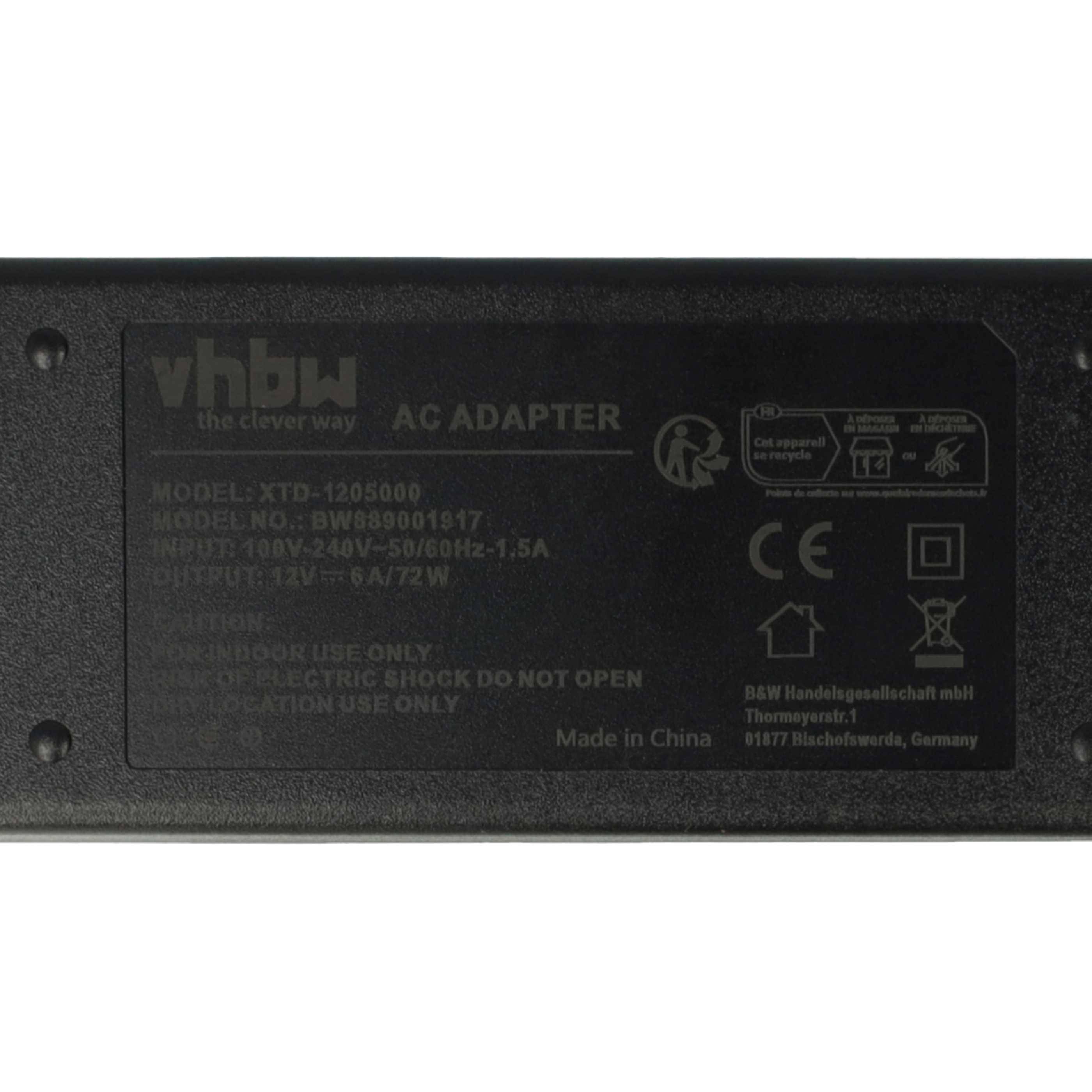 vhbw Netzadapter Eurostecker auf Zigarettenanzünder-Buchse kompatibel mit Campingaz Powerbox Plus 24L, 28L Kühlbox mit Bordnetzstecker