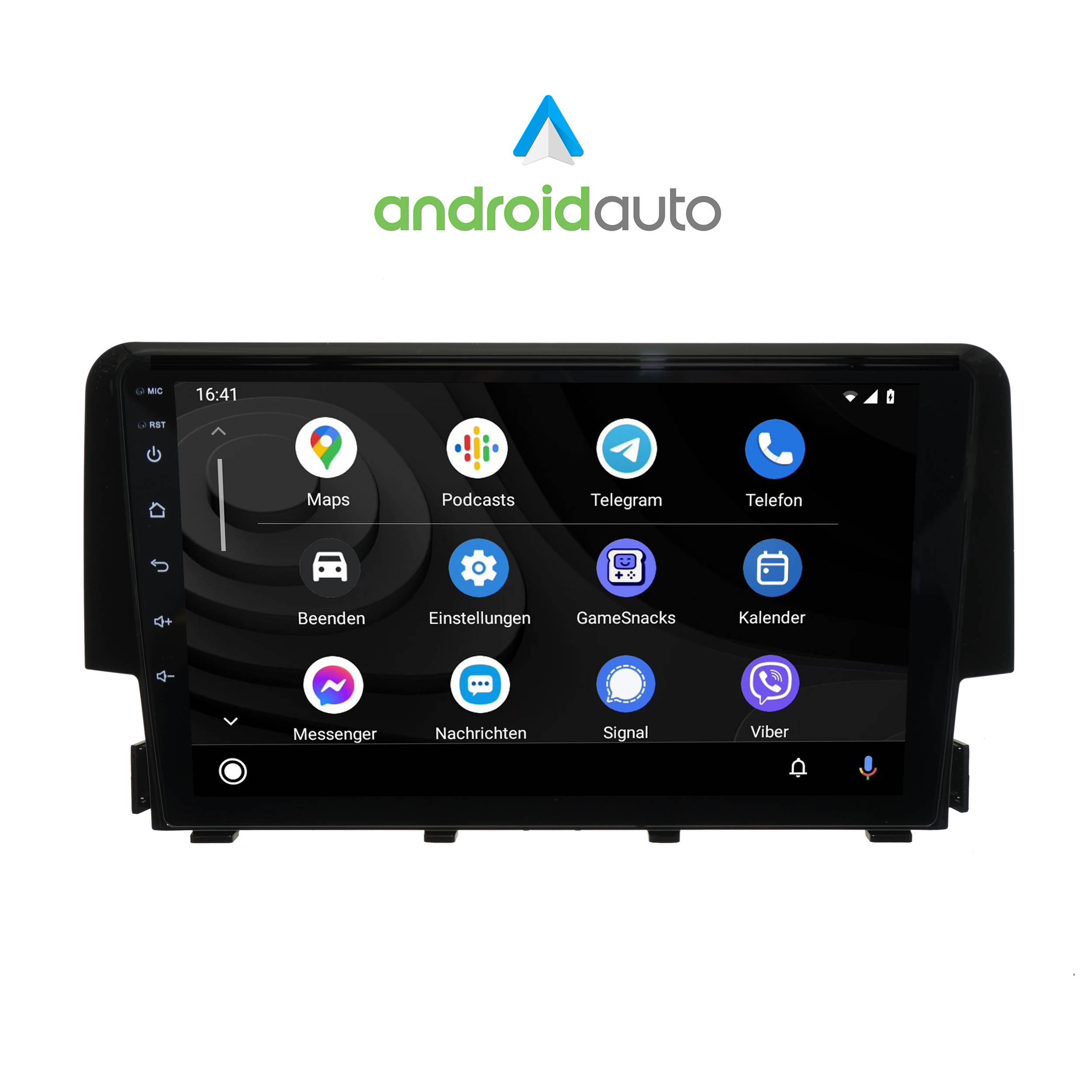 Für Honda Civic 16-22 9" Touchscreen Android Autoradio GPS Navi CarPlay