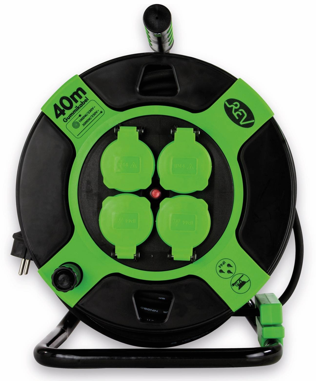 REV Kabeltrommel H05RR, 4-fach, 40 m